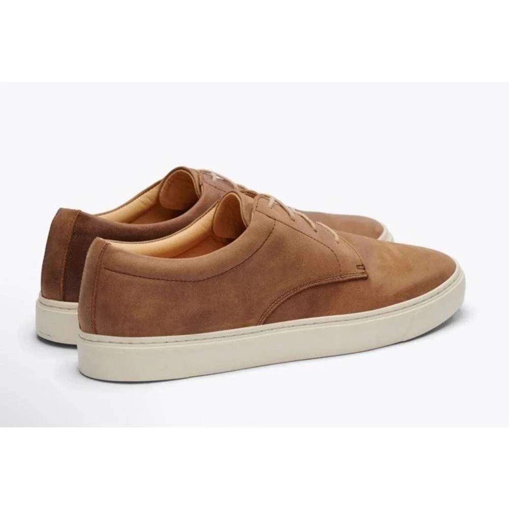 Nisolo Diego Everyday‎ Sneaker Tobacco Leather Mens 11.5 New